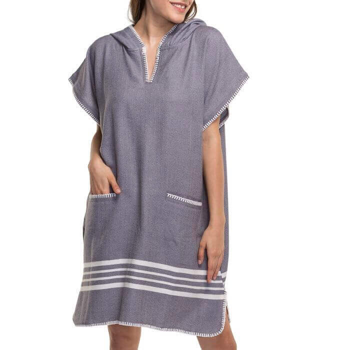 Beach Cover Up with Hood - Turkish Towels for Beach and Bath | Buldano.com